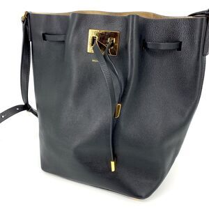 Michael Kors Collection Miranda Medium Bucket Bag Black